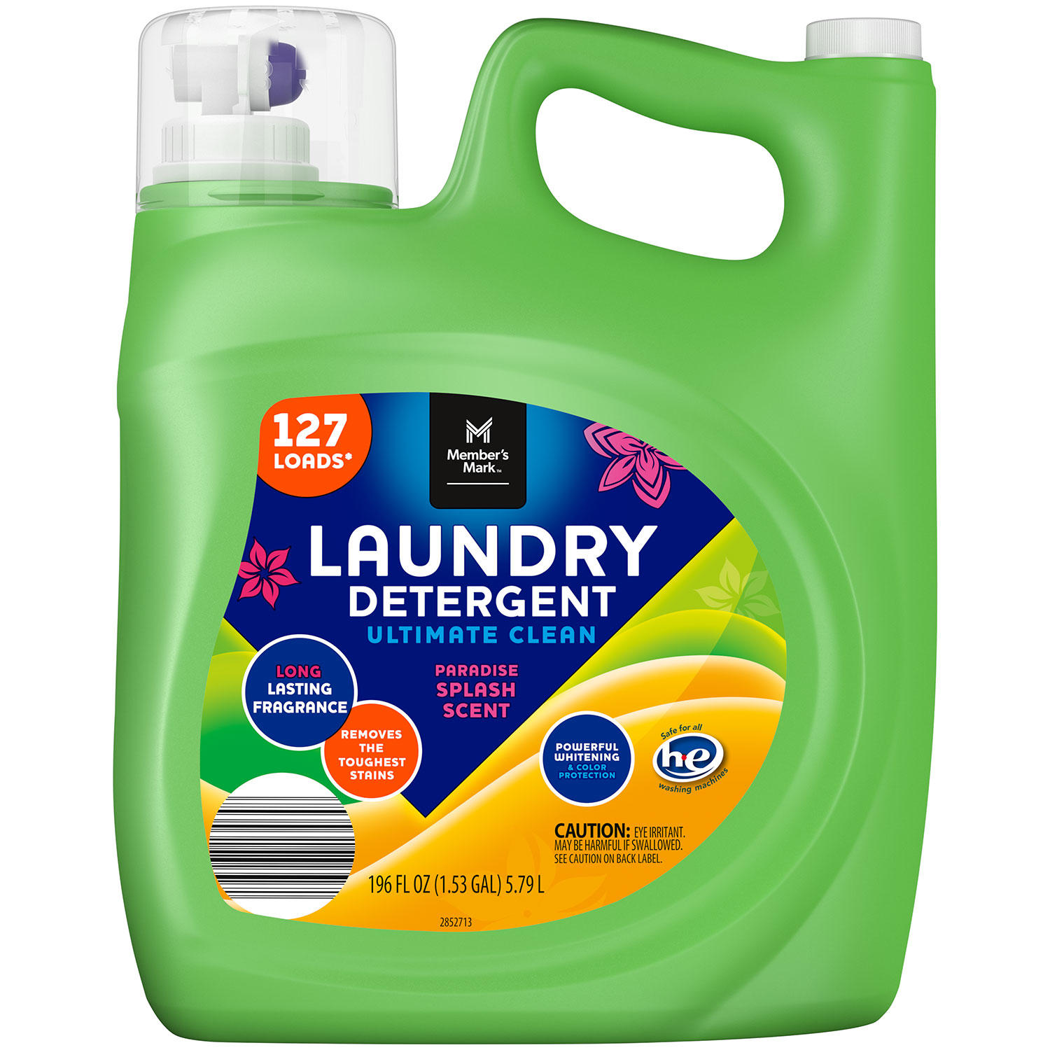 Member's Mark Ultimate Clean Liquid Laundry Detergent, Paradise Splash Scent (196 oz.)