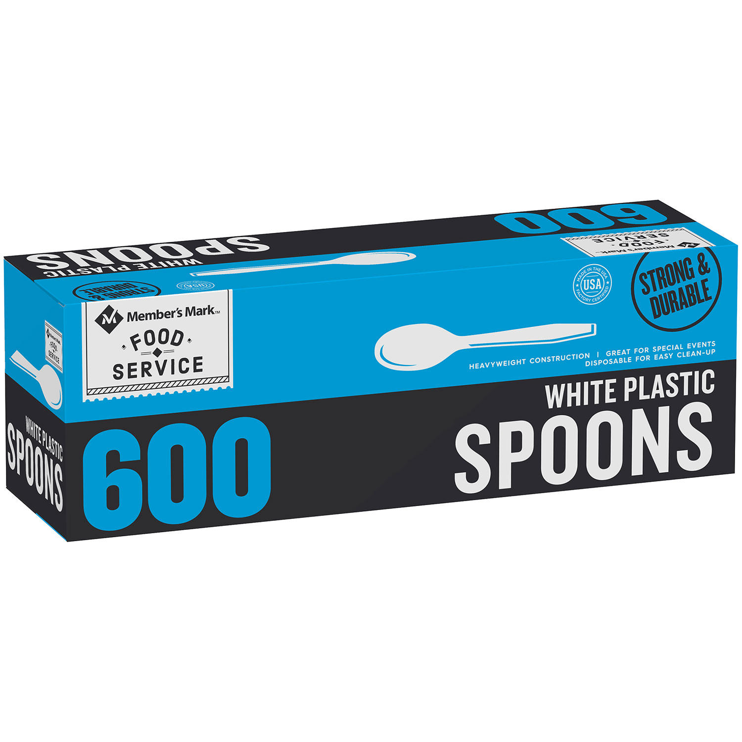 Member's Mark White Plastic Spoons (600 ct.)