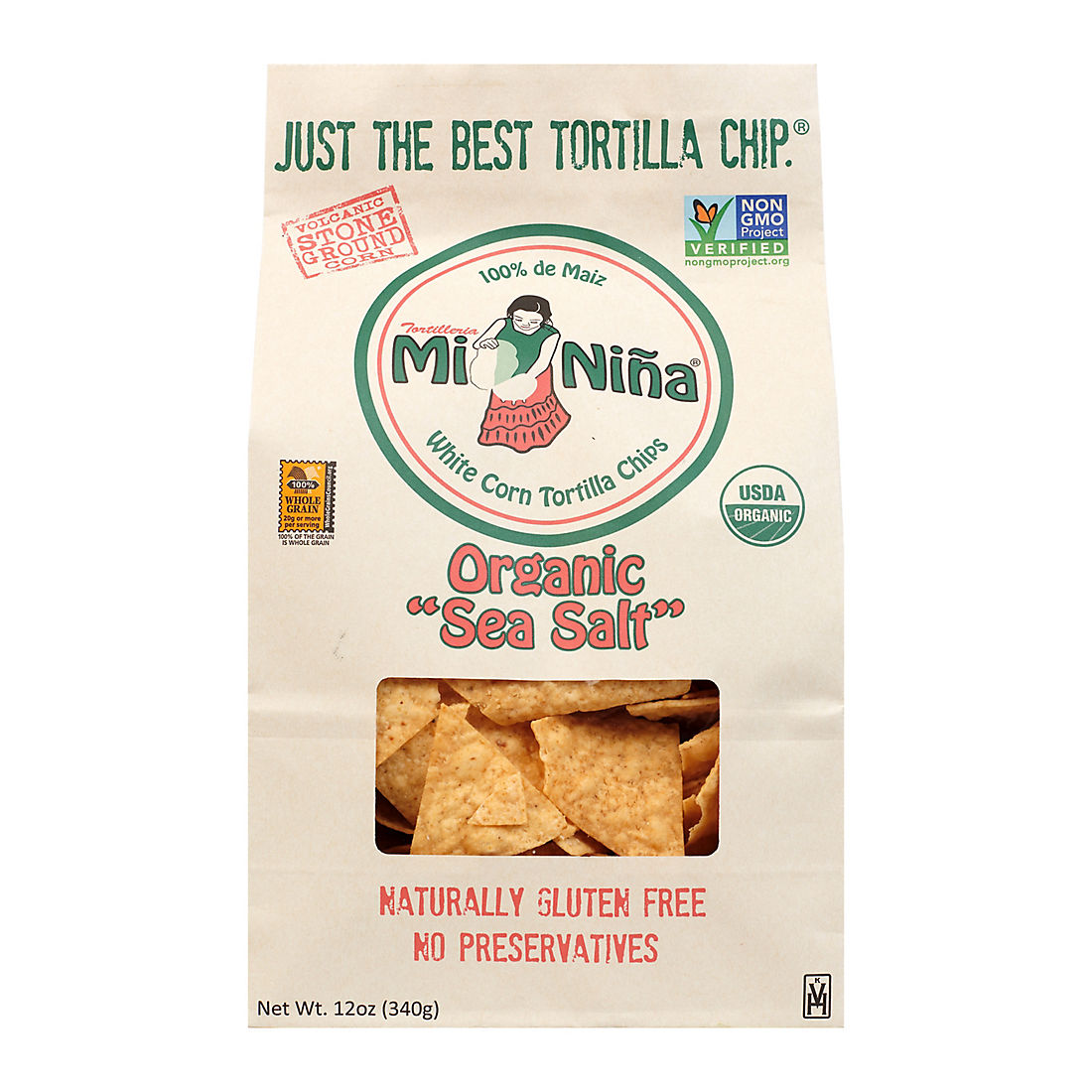 Mi Nina Organic Sea Salt Tortilla Chips