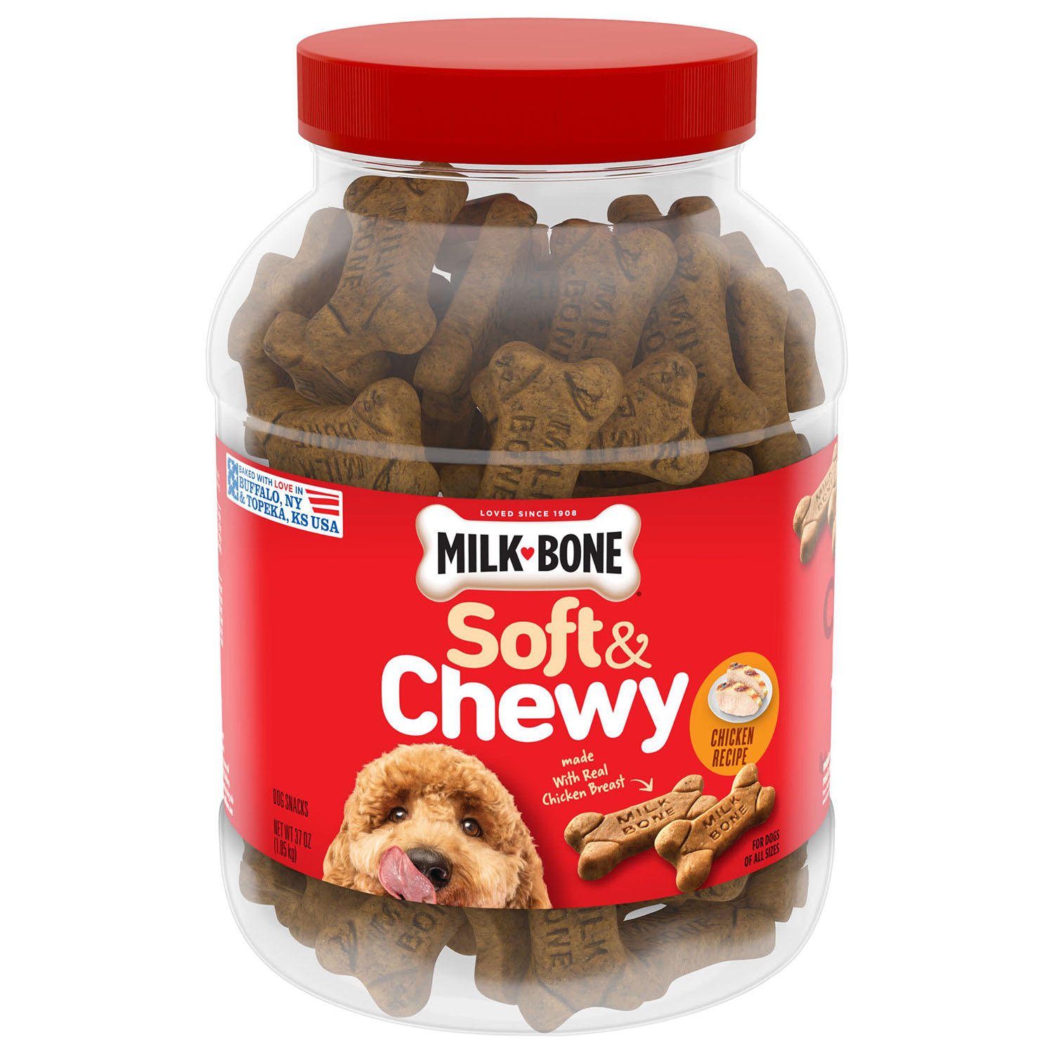Milk-Bone Soft & Chewy Dog Snacks, Chicken Recipe (37 oz.)
