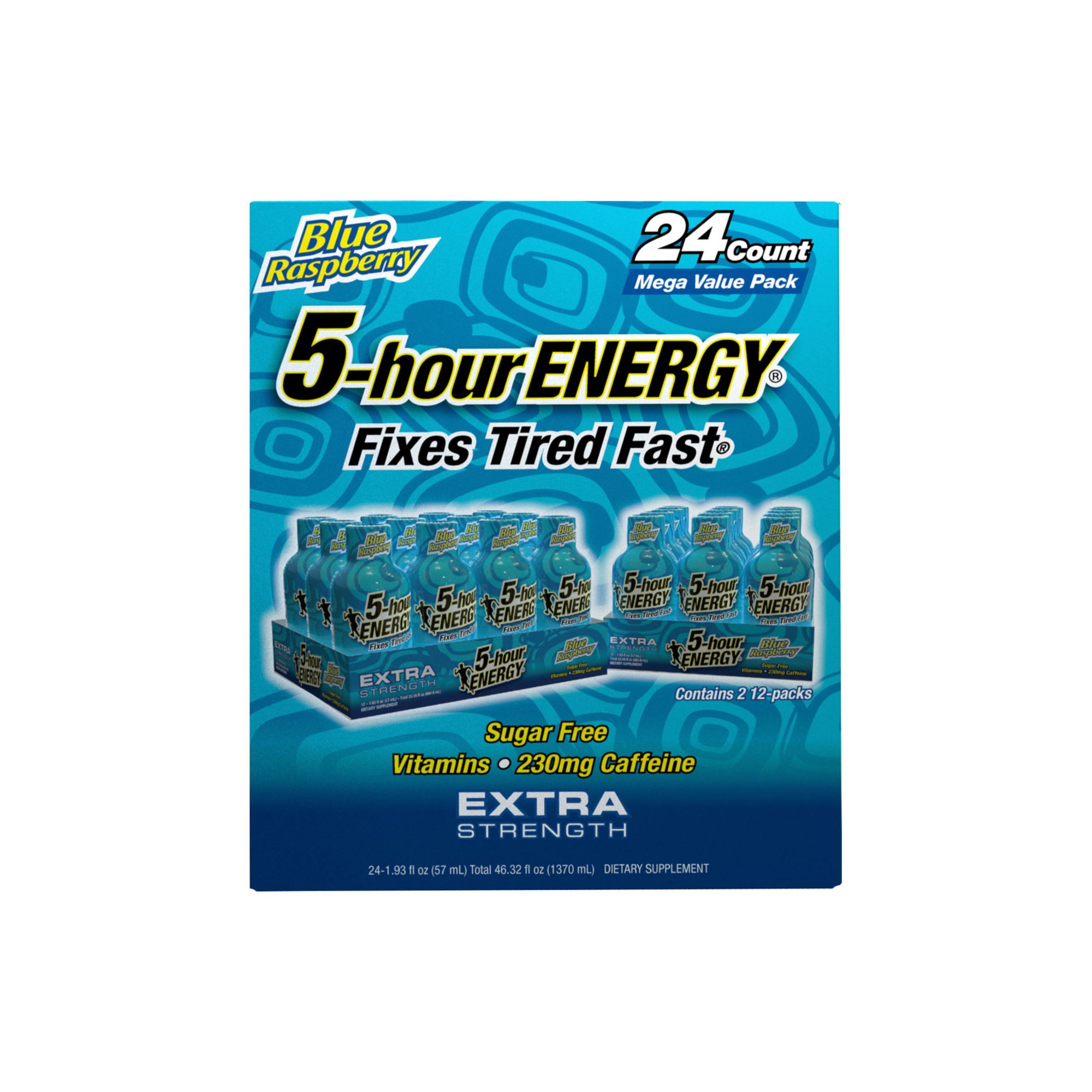5 Hour Energy Extra Strength Blue Raspberry, 24 pk.
