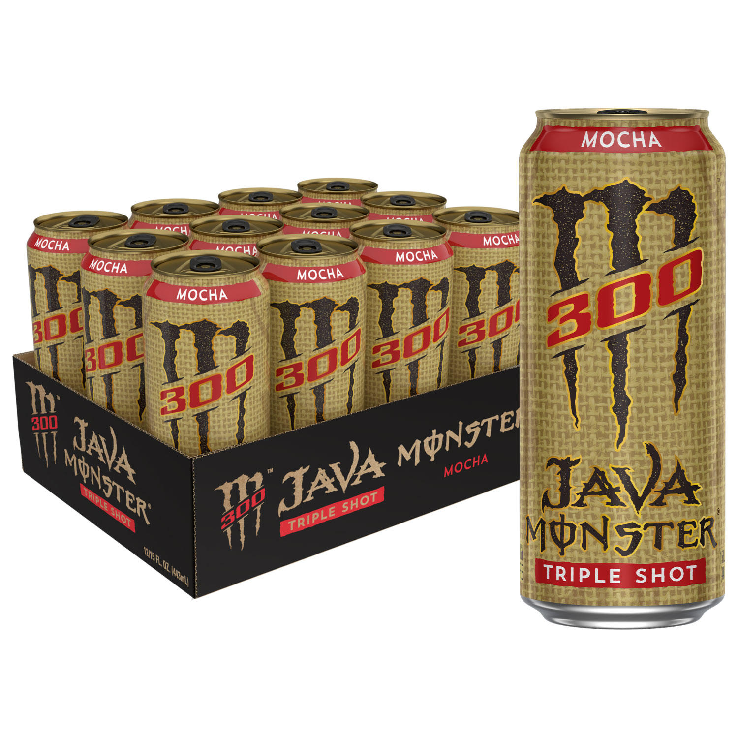 Monster Java 300 Triple Shot, Mocha (15 fl. oz., 12 pk.)