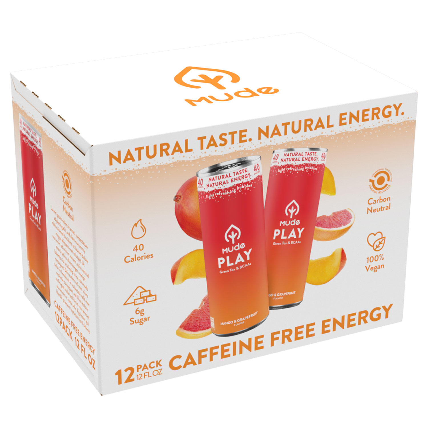Mude Play Natural Caffeine Free Drink (12 fl. oz., 12 pk.)