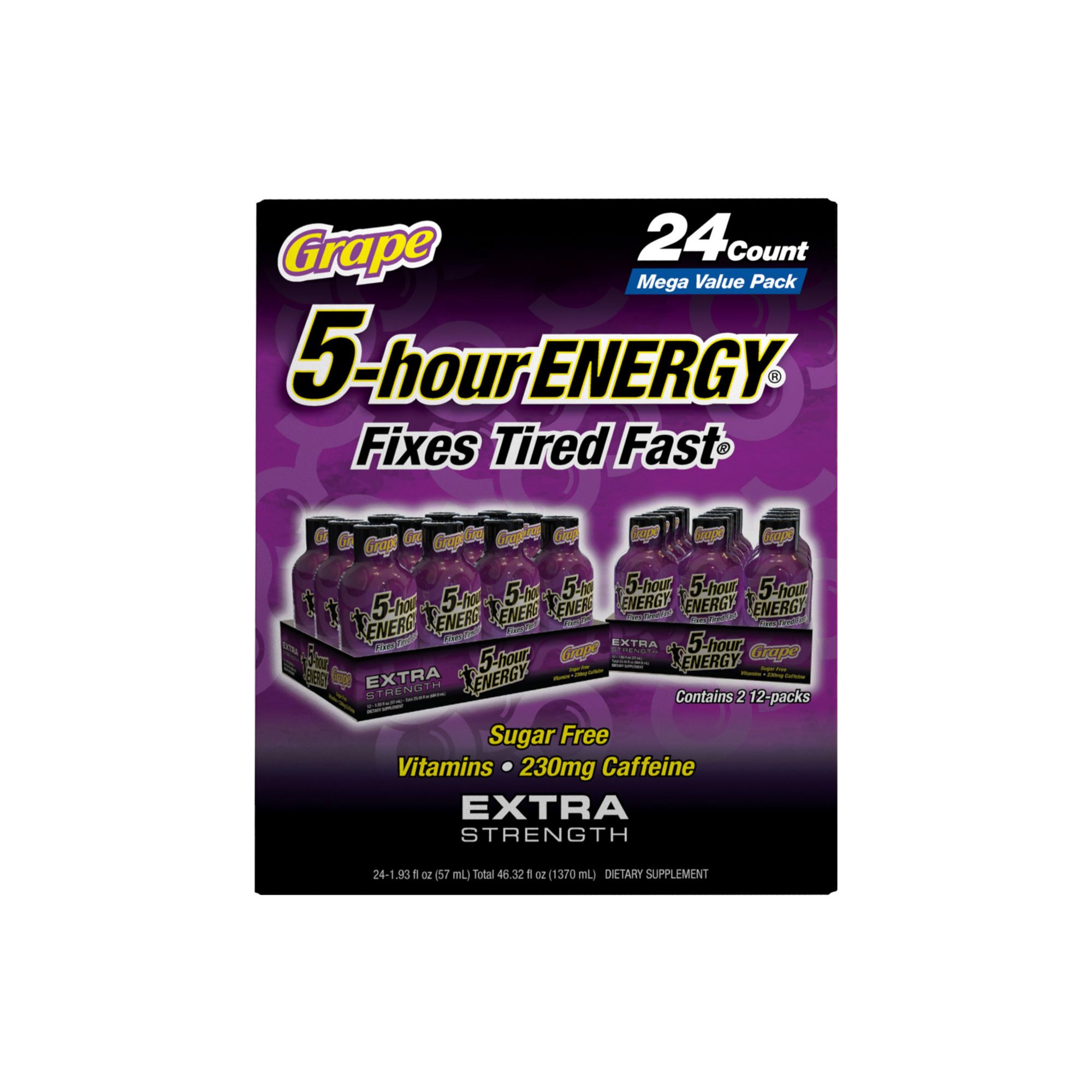 5 Hour Energy Extra Strength Grape, 24 pk.