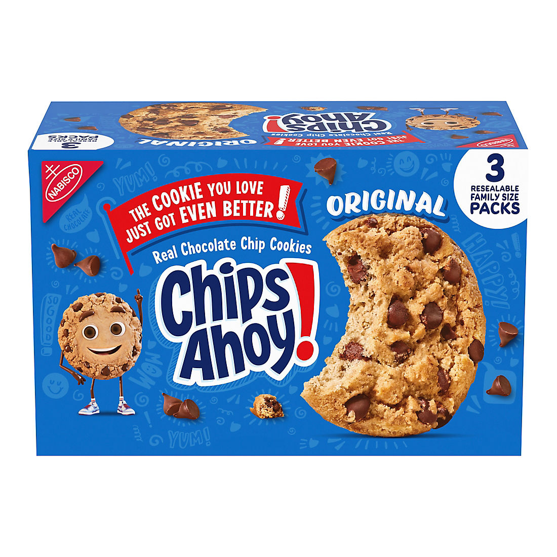 Nabisco Chips Ahoy Cookies, 3 pk./18.2 oz.