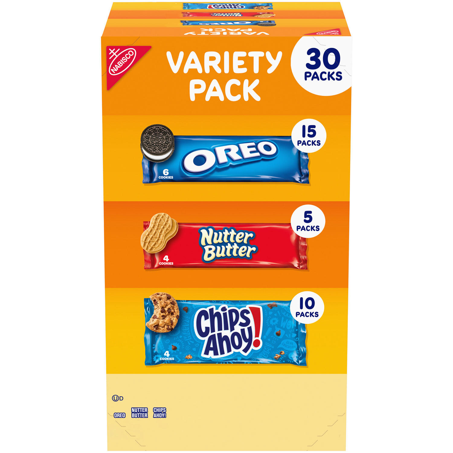 Nabisco Cookie Variety Pack with OREO, Chips Ahoy!, Nutter Butter (30 pk.)