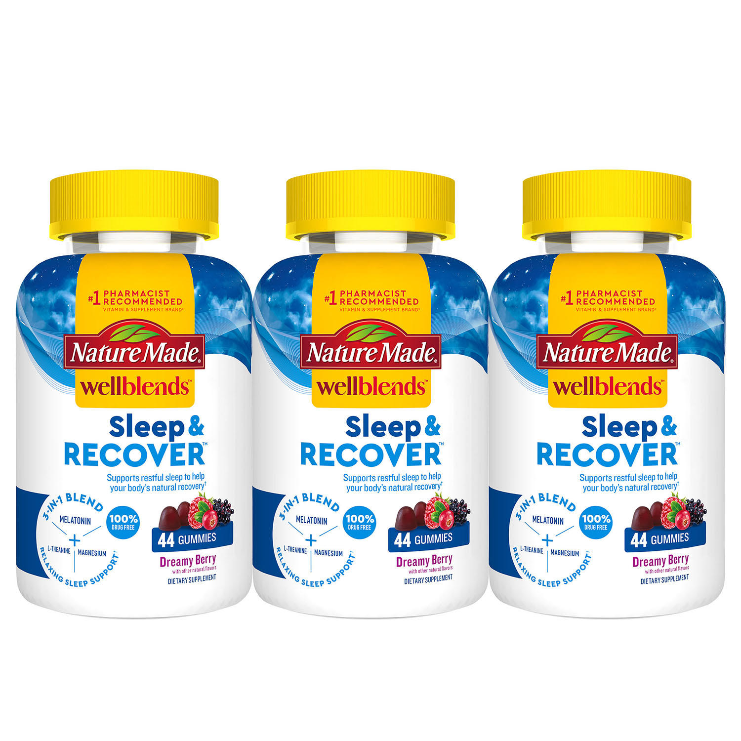 Nature Made Wellblends Sleep and Recover Gummies (3 pk., 44 ct./pk.)