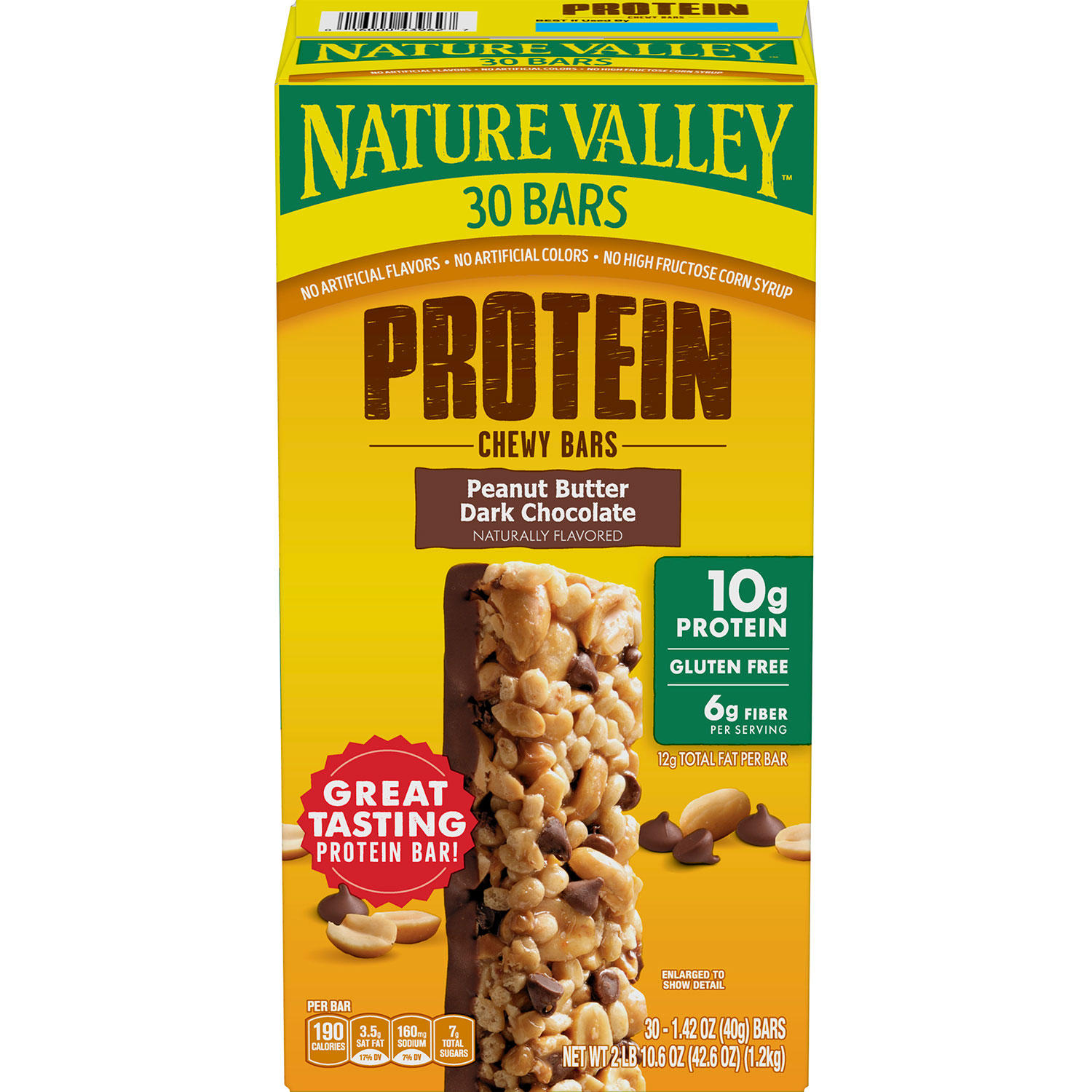 Nature Valley Peanut Butter Dark Chocolate Protein Chewy Bars (30 pk.)