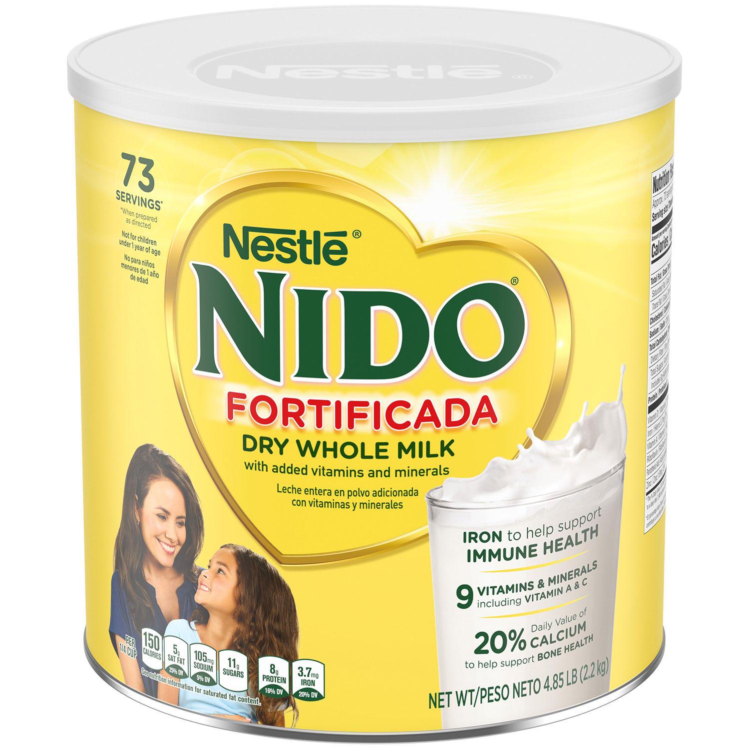 Nestle NIDO Fortificada Powdered Toddler Drink Mix Dry Whole Milk Powder (4.85 lbs.)