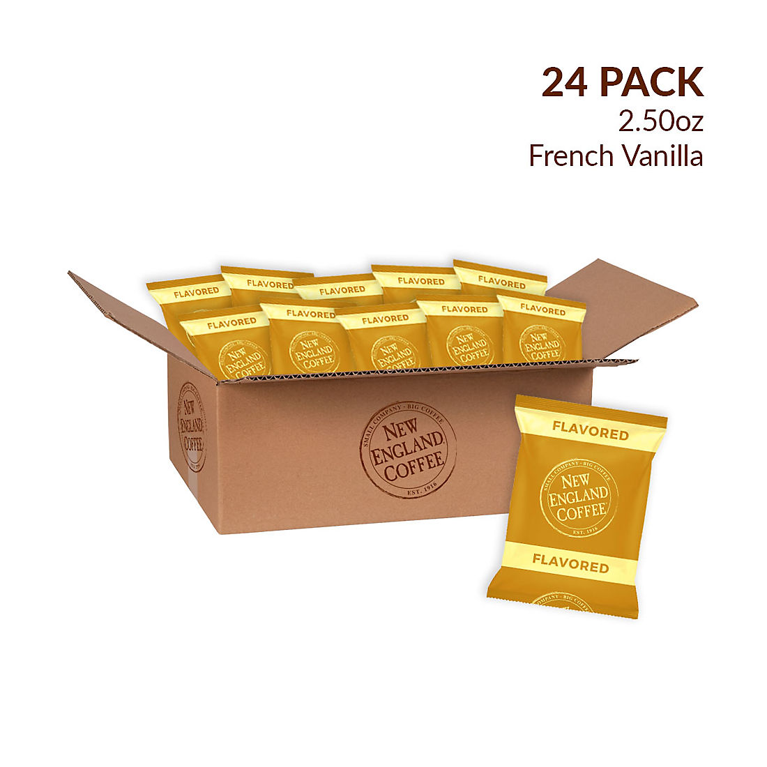 New England Coffee French Vanilla Blend Individual Packs, 24 pk./2.5 oz.