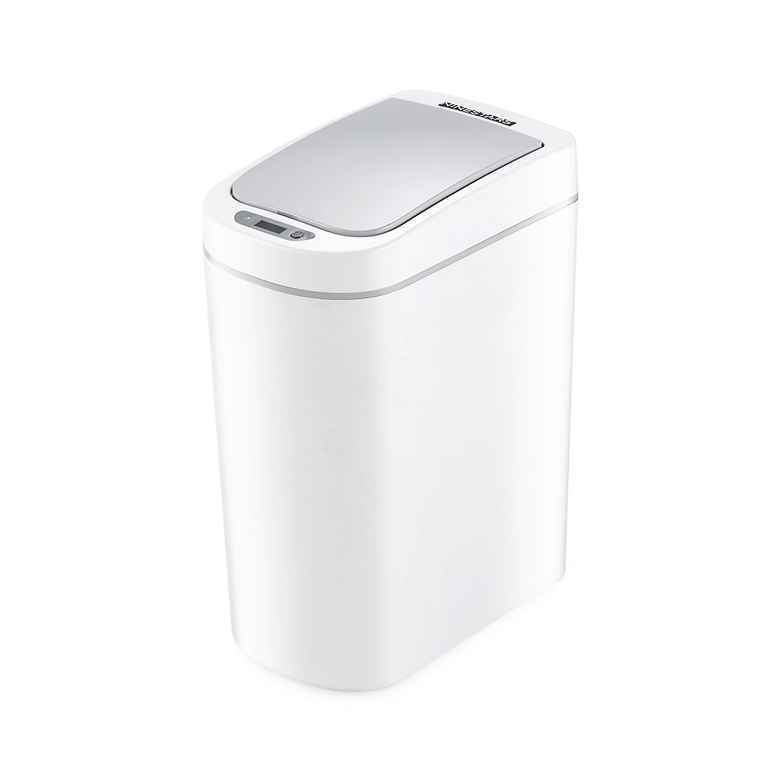 Nine Stars 1.8-Gal. Plastic Sensor Trash Can - White