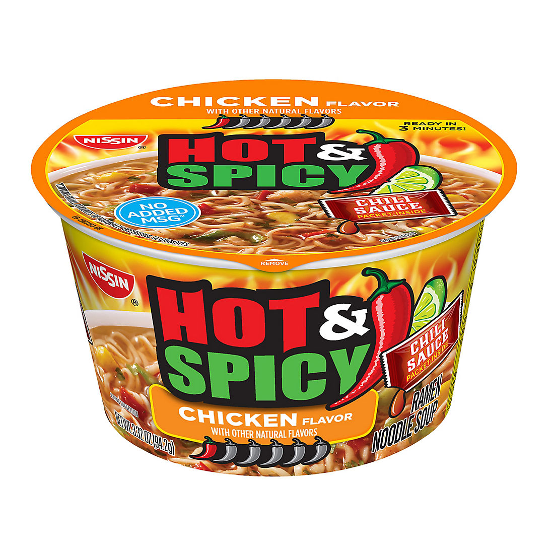 Nissin Hot & Spicy Chicken Bowl
