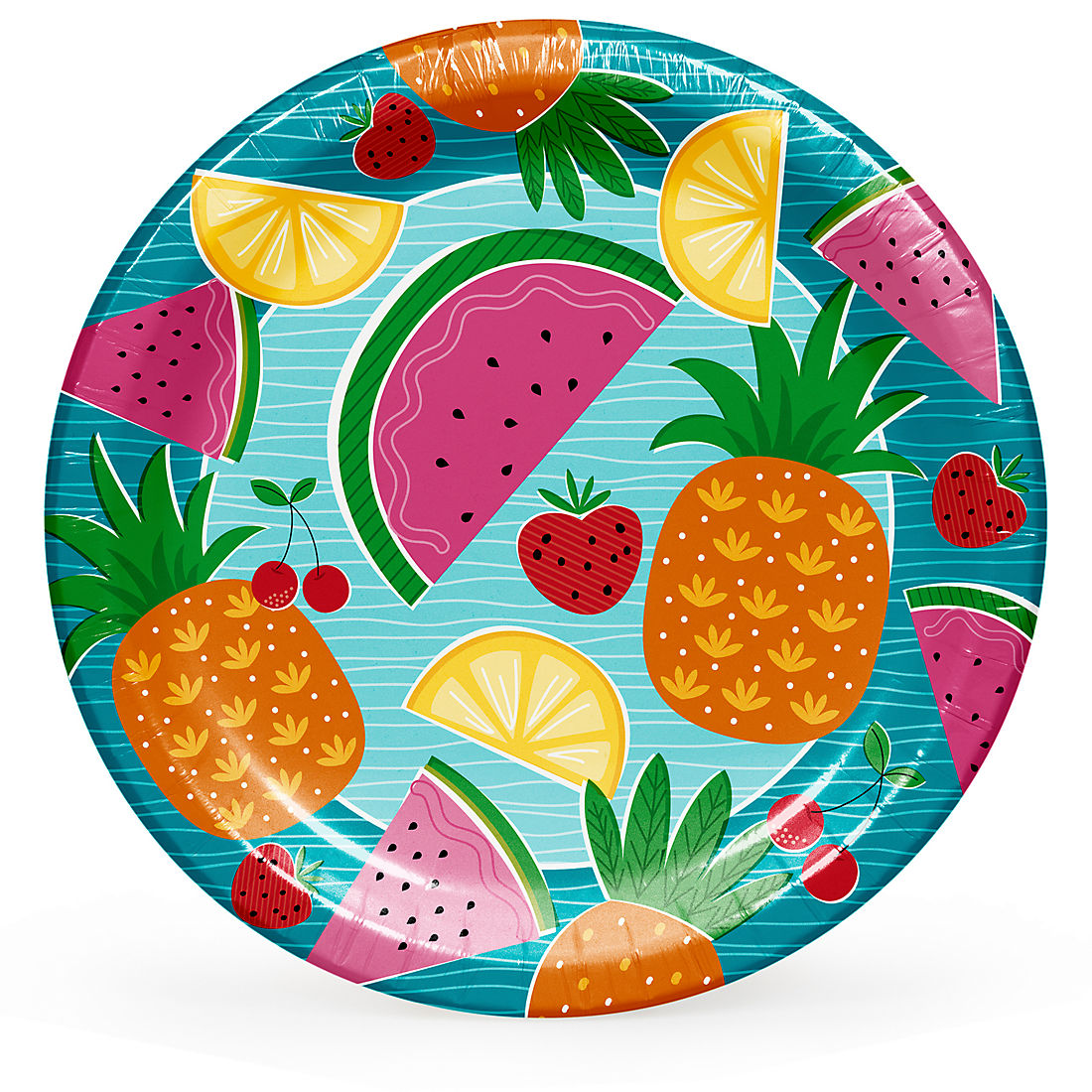 Berkley Jensen Fruit Frenzy 10" Paper Plates, 100 ct.