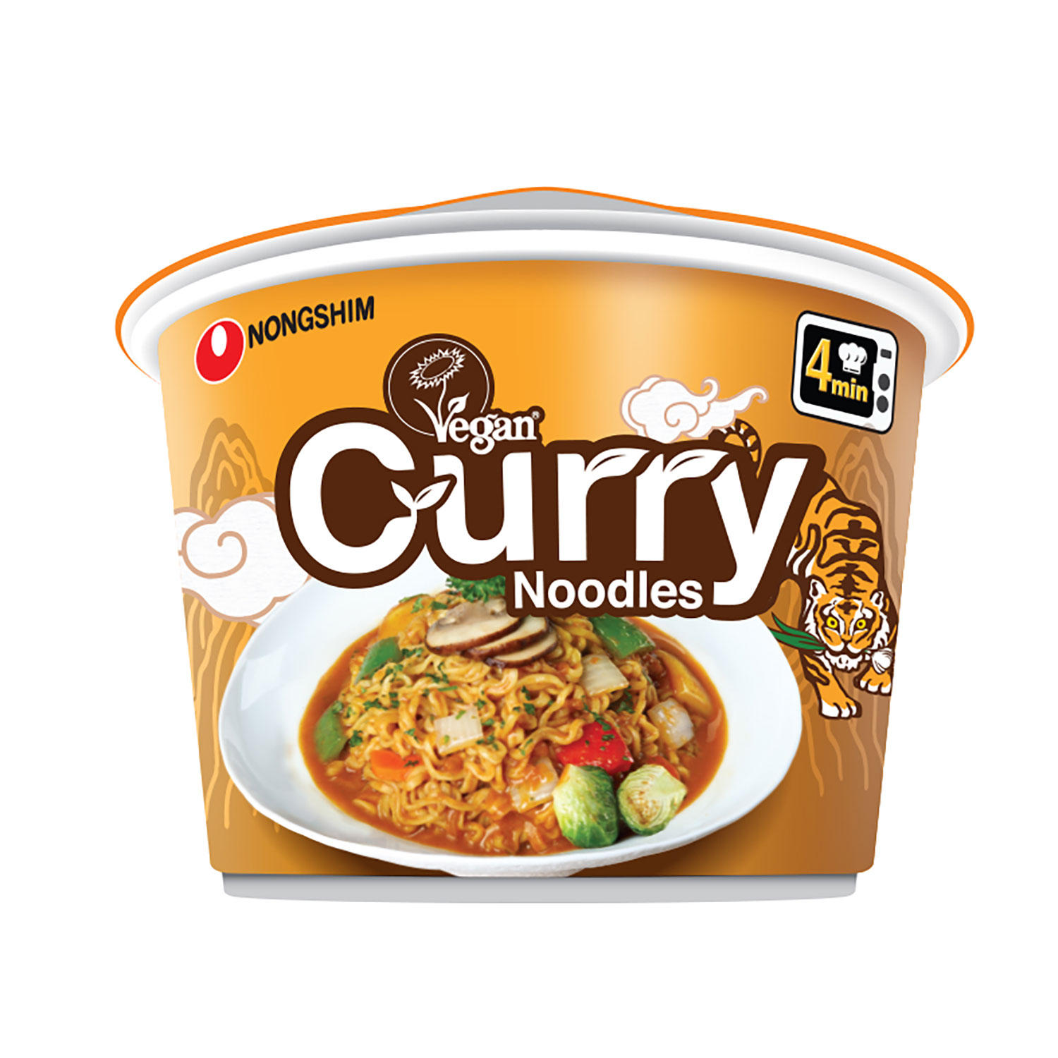 Nongshim Vegan Curry Ramen Big Noodle Bowl (6 pk.)