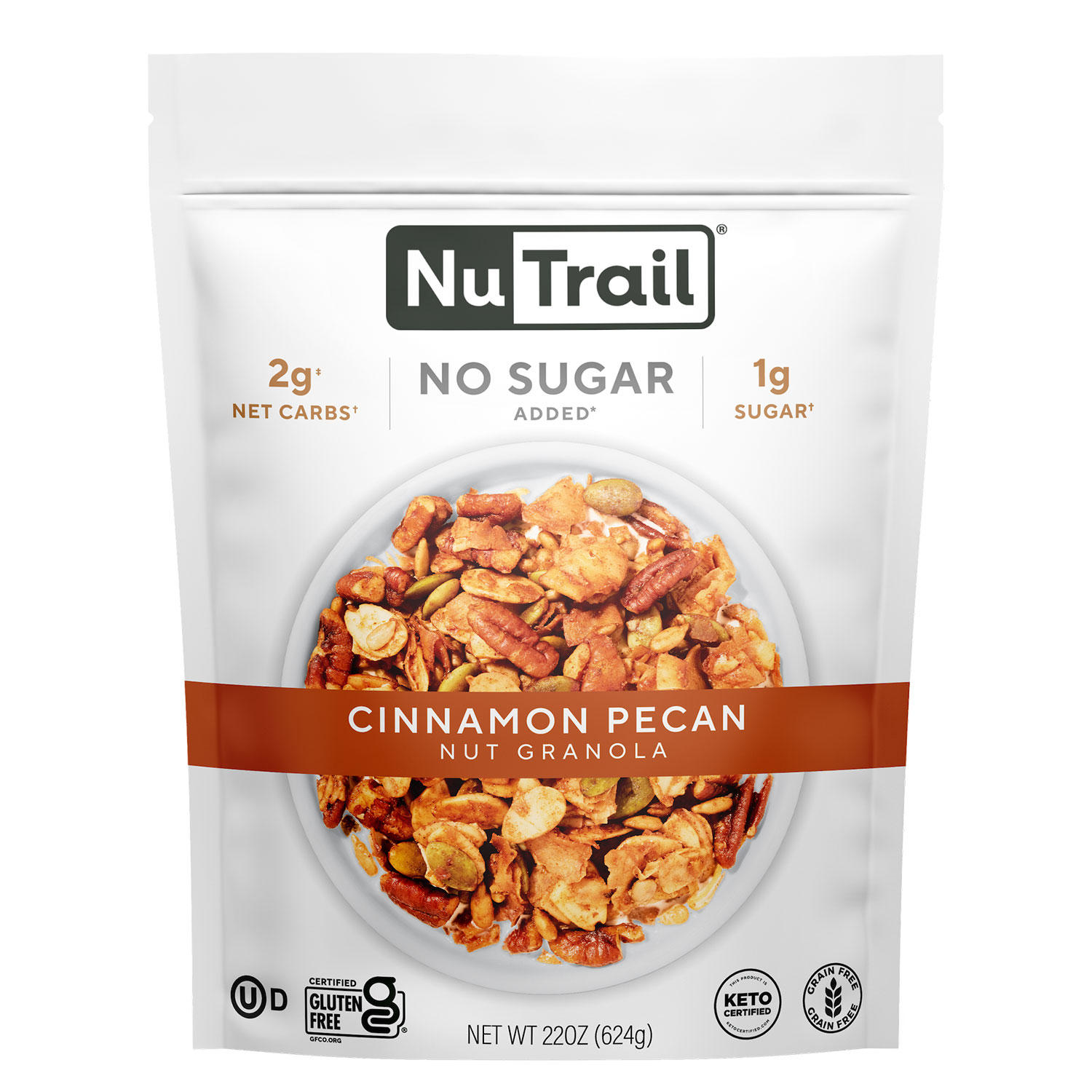 NuTrail Low Carb Keto Nut Granola, Cinnamon Pecan (22 oz.)