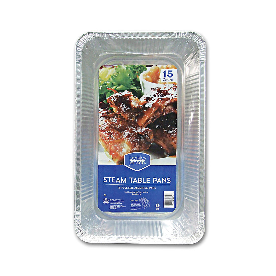 Berkley Jensen Full-Size Steam Table Pans, 15 ct.