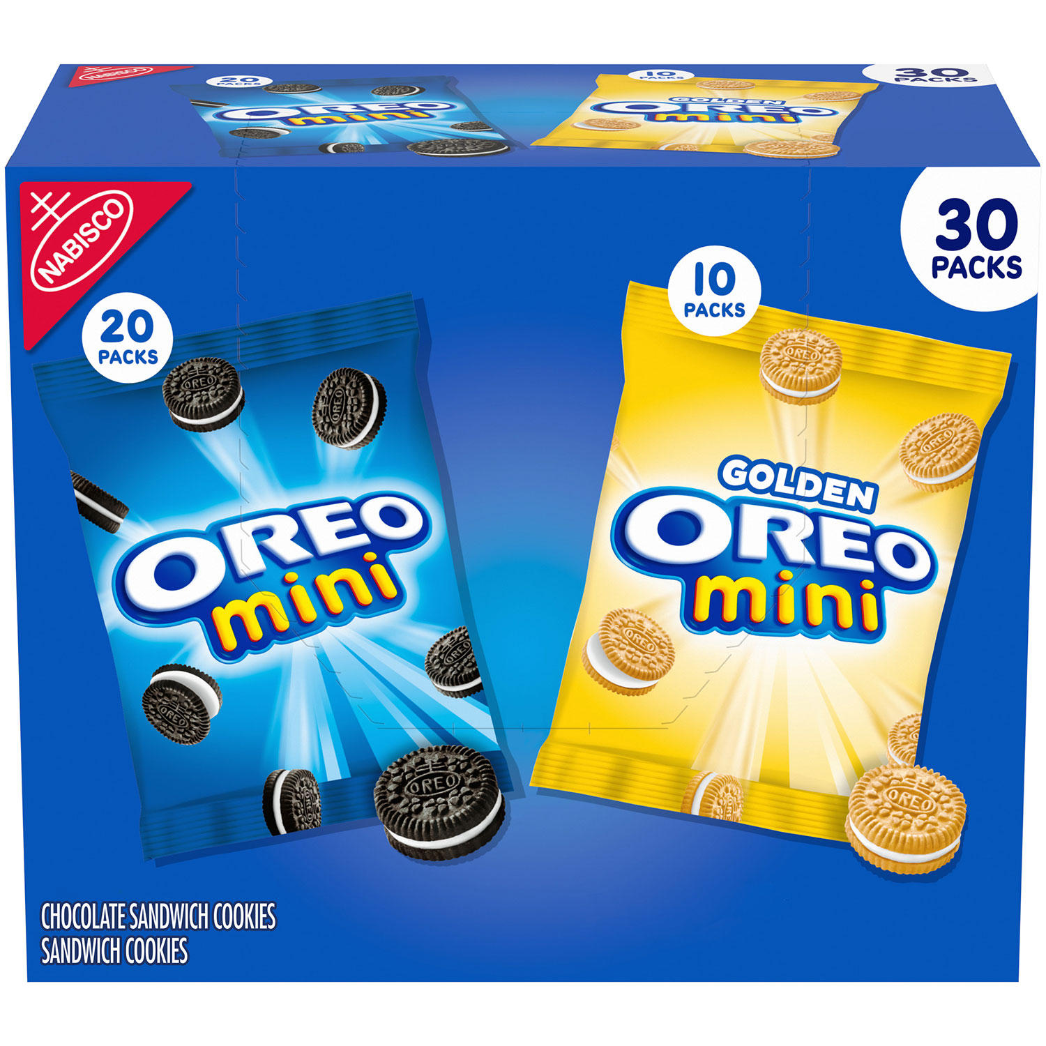 OREO Mini Mix Sandwich Cookies Variety Pack, Snack Packs (30 pk.)