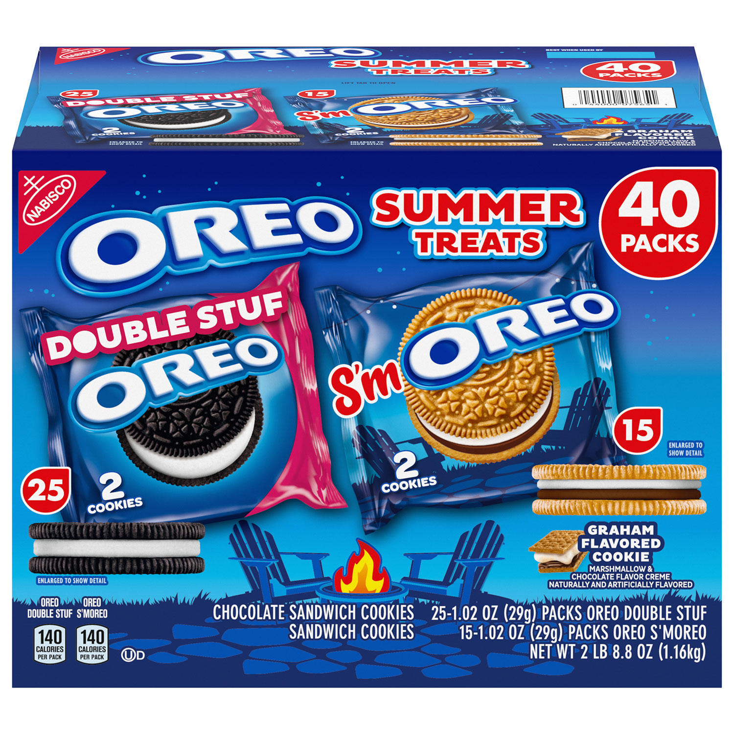 Oreo S'moreo Summer Treats Variety Pack (1.02 oz., 40 pk.)