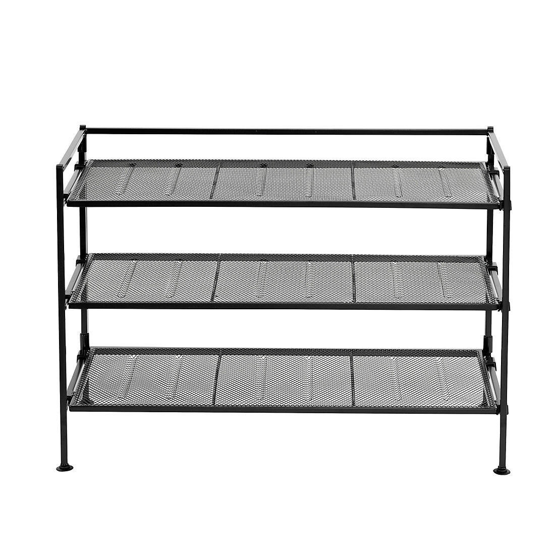 Berkley Jensen Heavy Duty 3-Tier Utility and Shoe Rack - Black