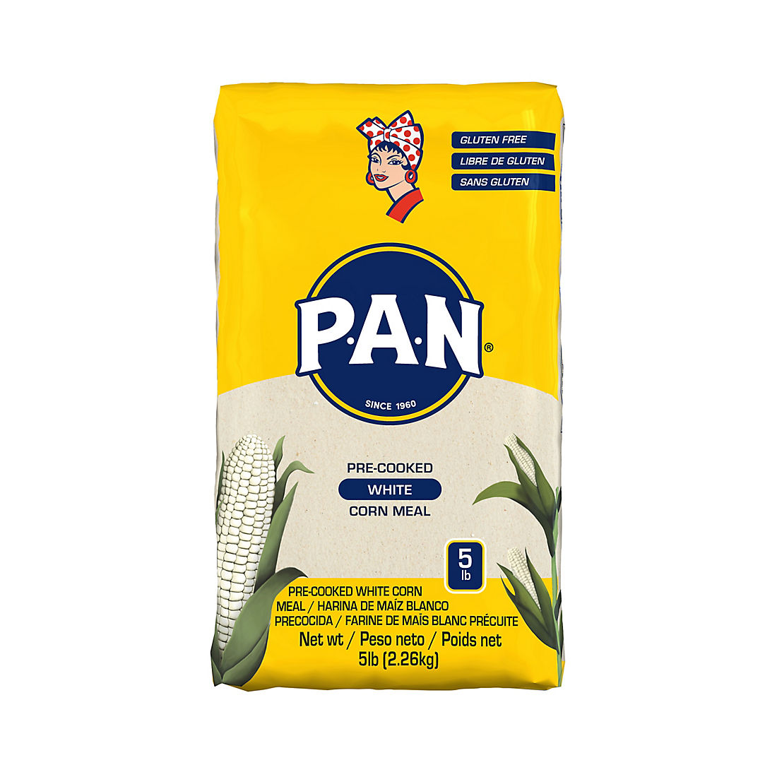 P.A.N. Pre-cooked White Corn Meal, 5 lbs.