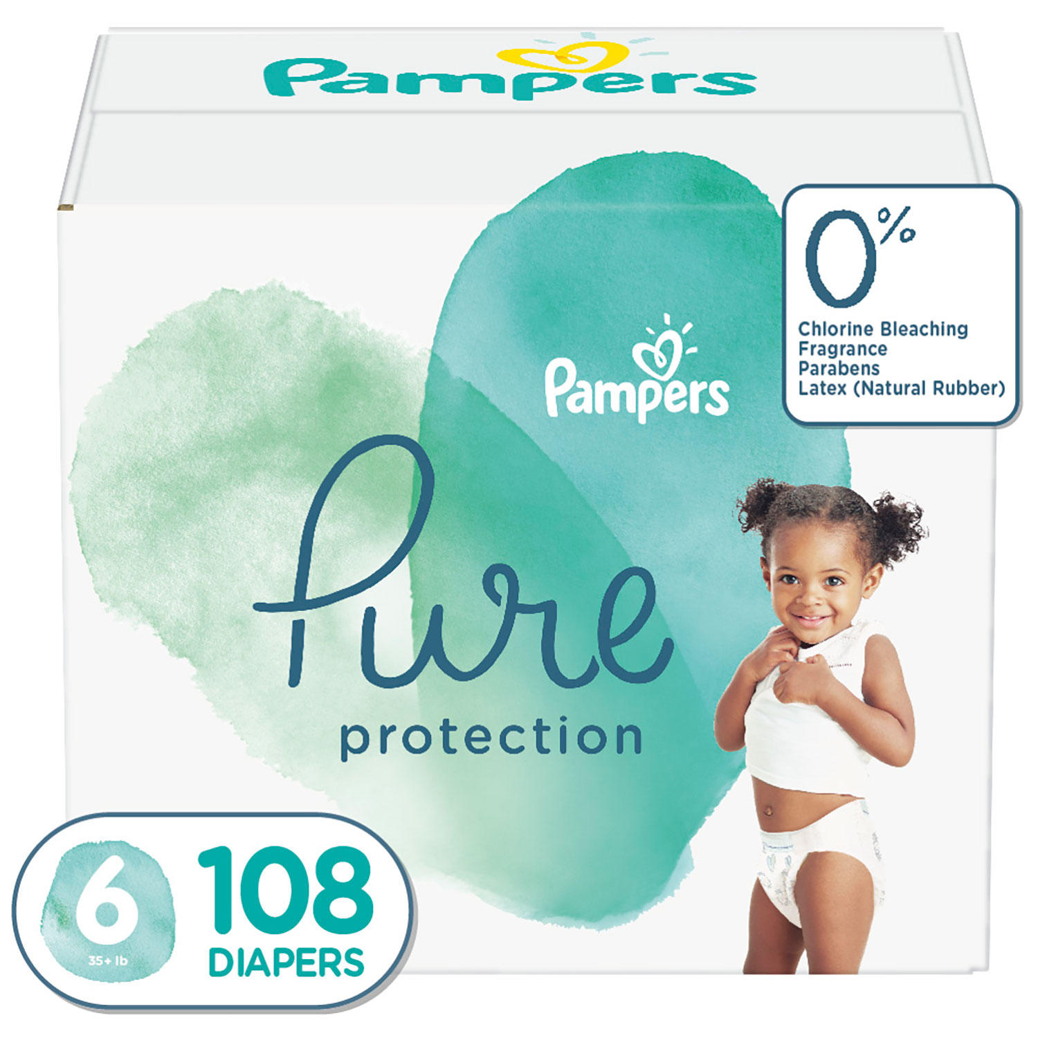 Pampers Pure Protection One-Month Supply Diapers (Choose Your Size)