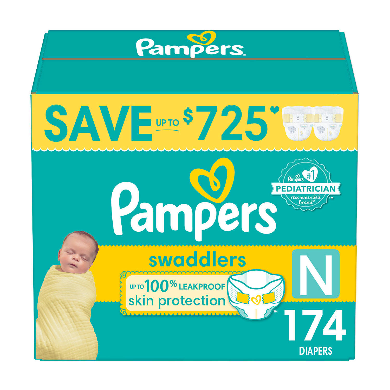 Pampers Swaddlers Softest Ever Diapers (Choose Your Size)