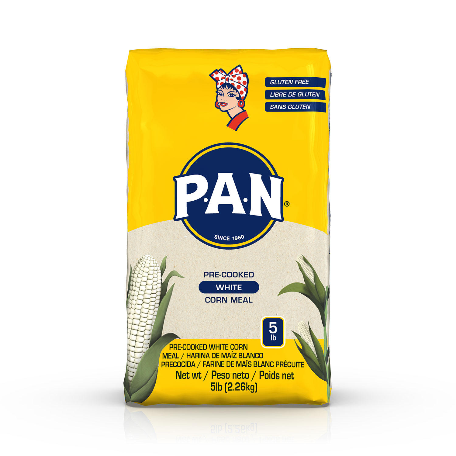 PAN Precooked White Cornmeal (5 lbs.)