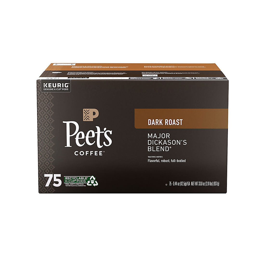Peet's Coffee Major Dickason K-Cups, 75 ct.