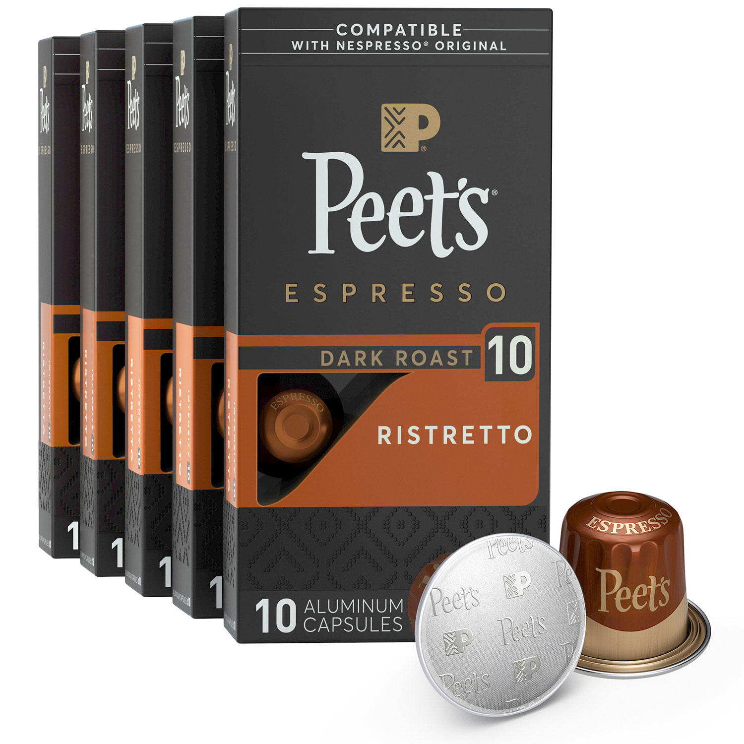 Peet's Coffee Ristretto Intensity 10 Dark Roast Capsules (50 ct.)