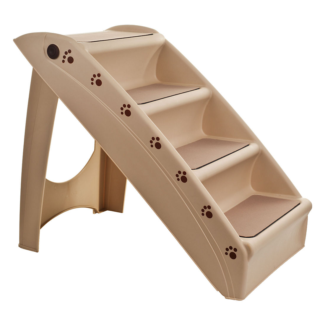 PETMAKER 15" 4-Step Folding Pet Stairs - Tan