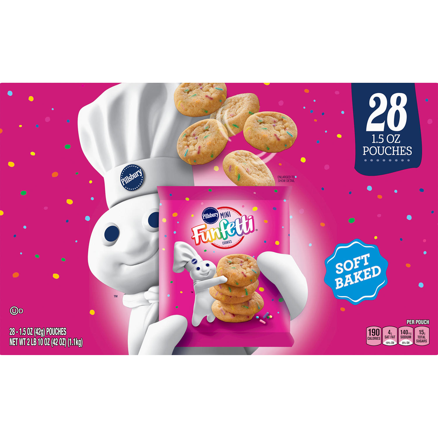 Pillsbury Soft Baked Mini Funfetti Cookies (28 pk.)