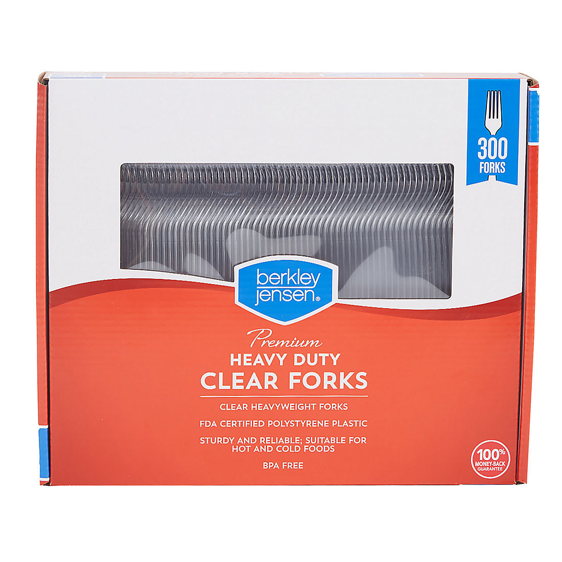 Berkley Jensen Plastic Forks, 300 ct. - Clear