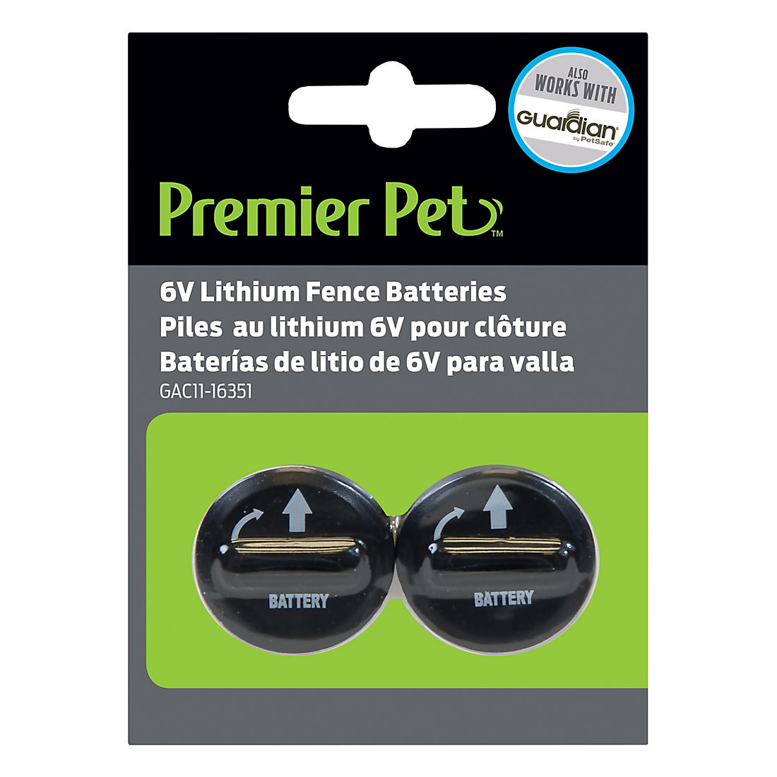 Premier Pet 6V Lithium Batteries, 2 pk.