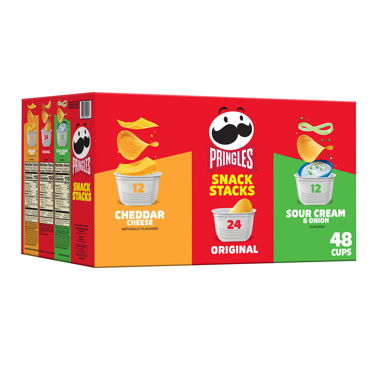 Pringles Potato Crisps Chips, Variety Pack, Snacks Stacks (33.8 oz. box, 48 ct.)