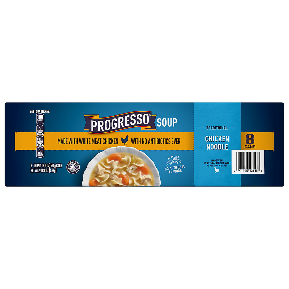 Progresso Ready-To-Serve Traditional Chicken Noodle Soup, 8 pk.