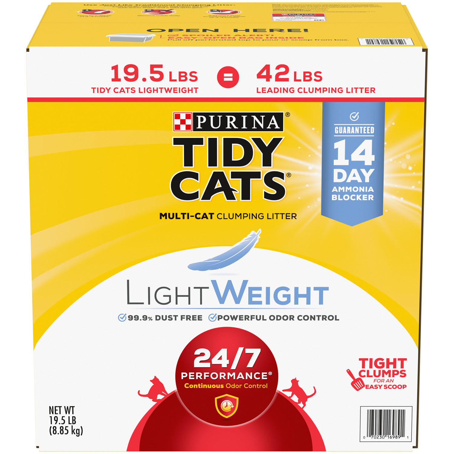 Purina Tidy Cats Light Weight Multi-Cat Clumping Cat Litter (19.5 lbs.)