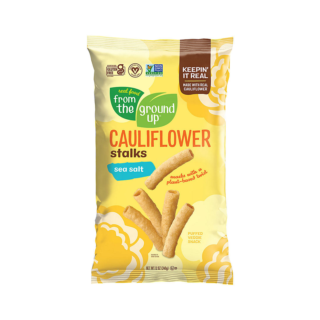 Real Food From The Ground Up Cauliflower Stalks Snacks, 12 oz.