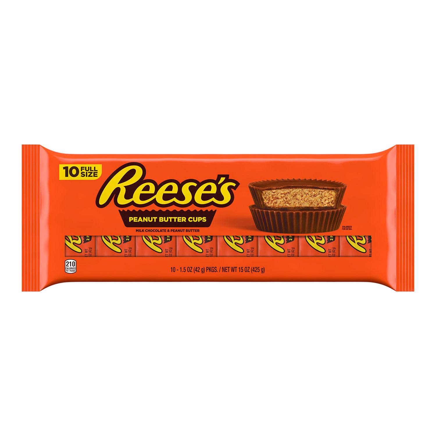 Reese's Milk Chocolate Peanut Butter Cups Candy (1.5 oz., 10 pk.)