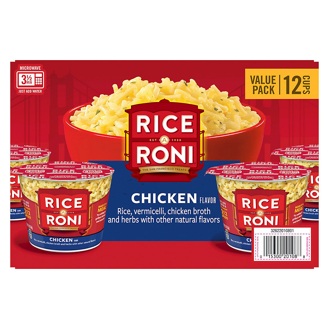 Rice-A-Roni Chicken Flavor Cups Value Pack, 12 pk.