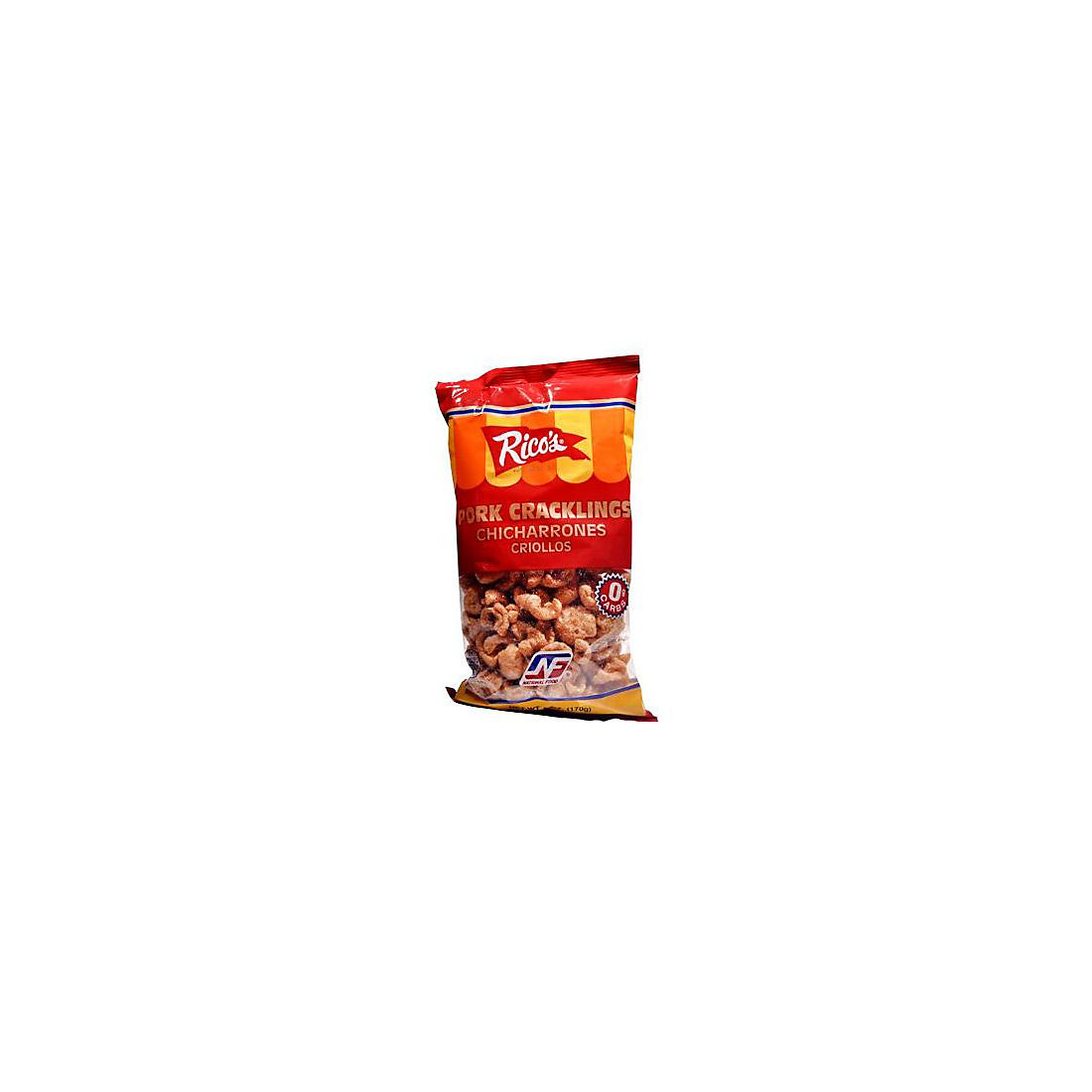 Rico's Pork Cracklins Chicharrones Criollos, 6 oz.