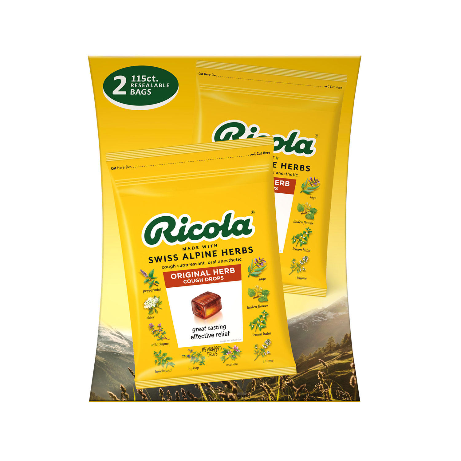 Ricola Original Natural Herb Cough Drops (2 pk., 115 ct./pk.)