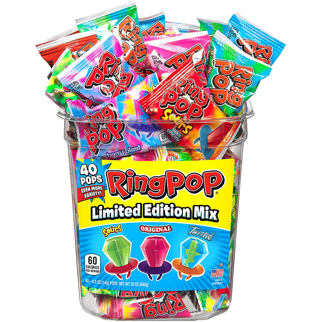 Ring Pops Variety Box, 40  ct.