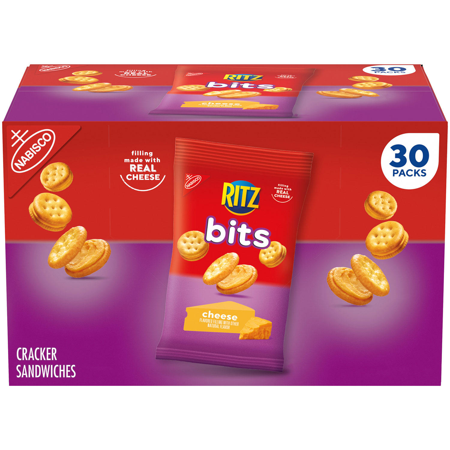 RITZ Bits Cheese Sandwich Crackers (1.5 oz., 30 pk.)