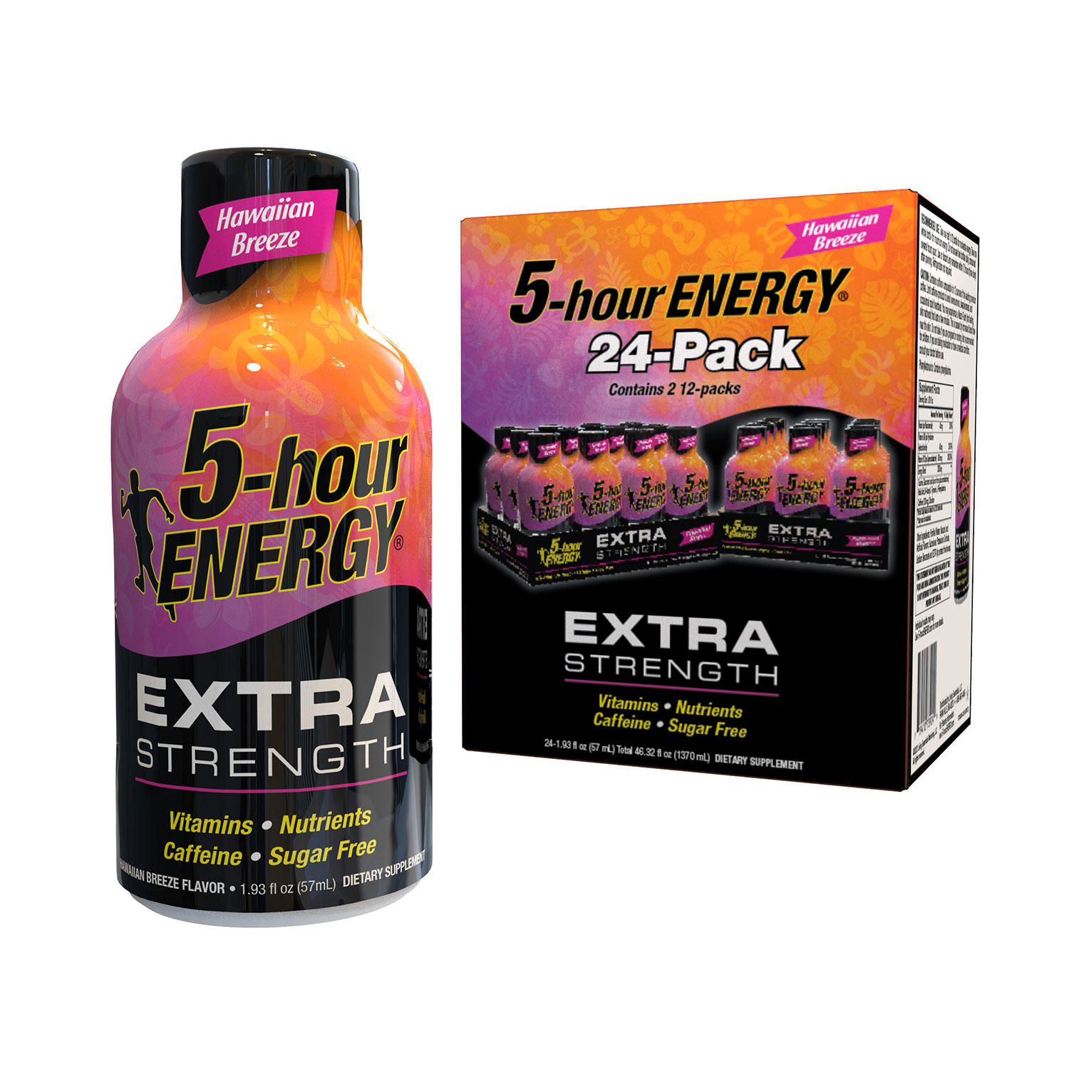 5-hour ENERGY Shot, Extra Strength, Hawaiian Breeze (1.93 fl. oz., 24 ct.)