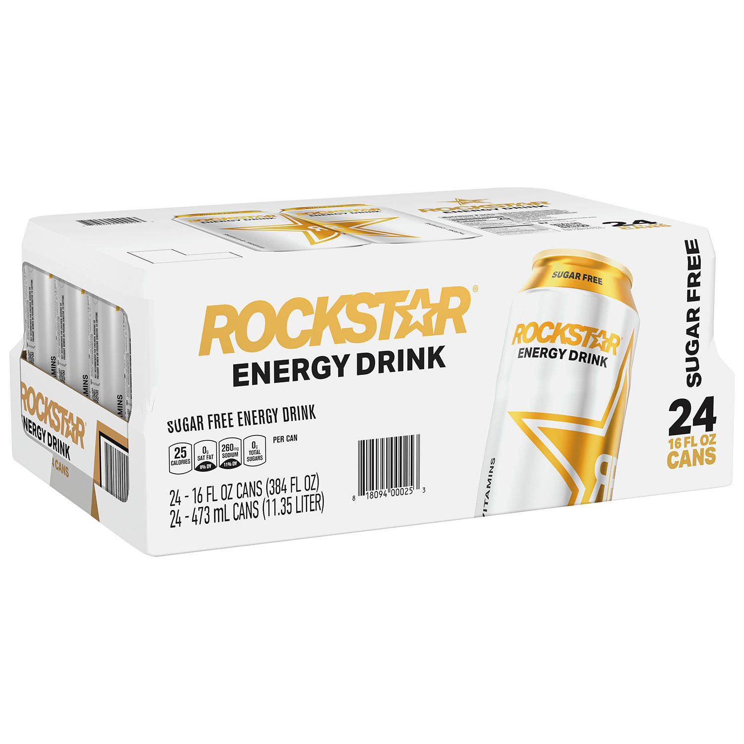 Rockstar Sugar Free Energy Drink (16 fl. oz., 24 pk.)