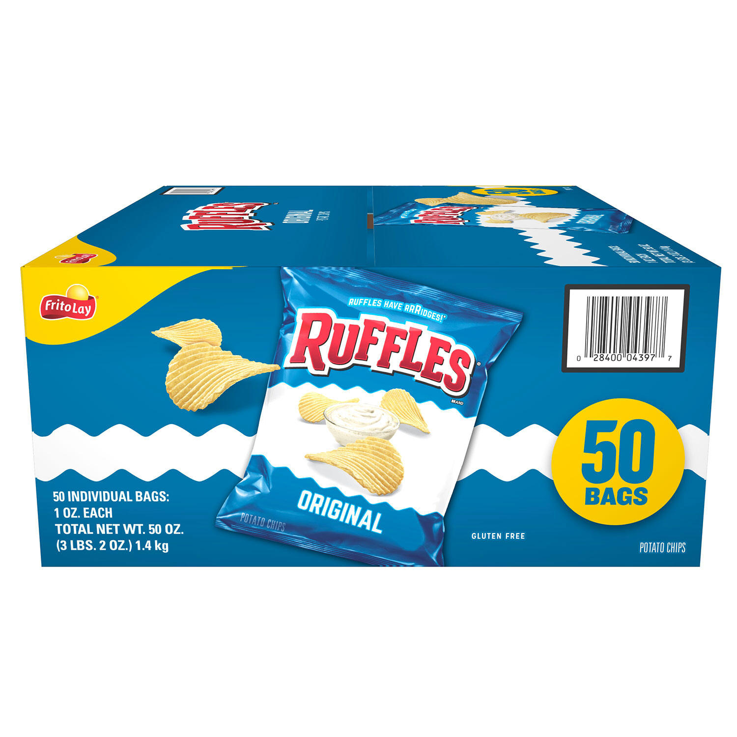 Ruffles Original Potato Chips Multipack (1 oz., 50 ct.)