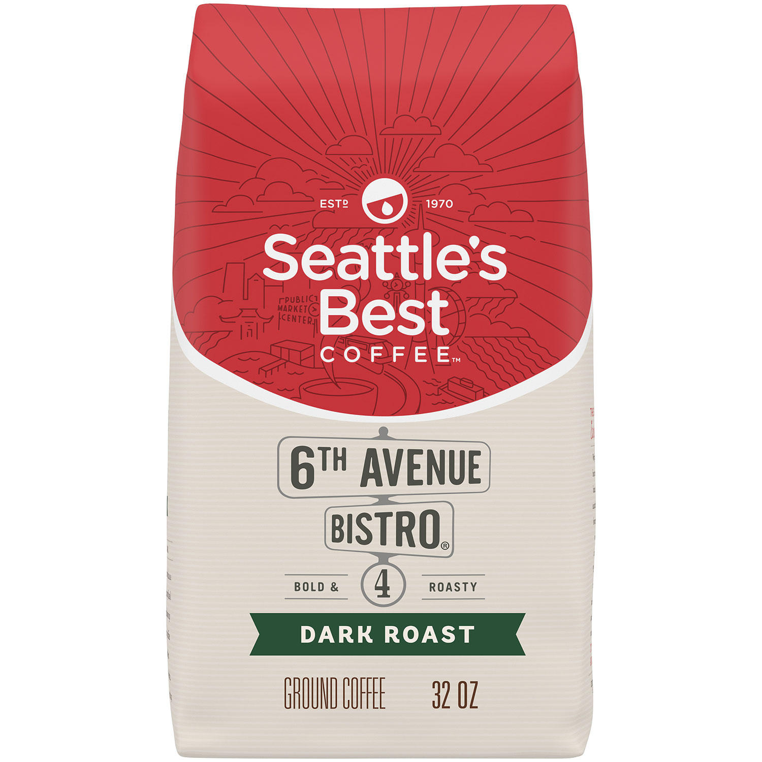 Seattle's Best Coffee 6th Avenue Bistro Ground Coffee (32 oz.)