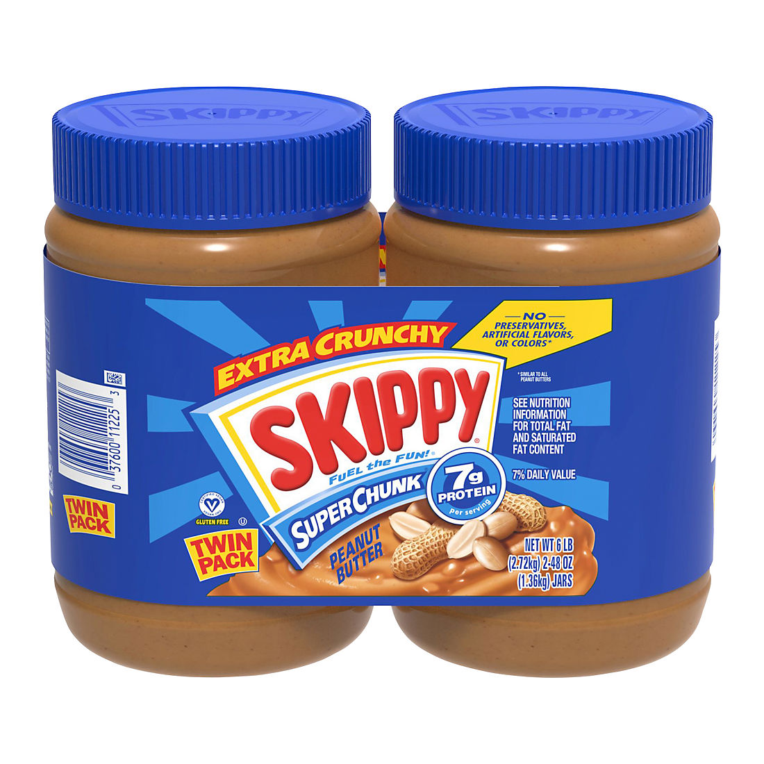 Skippy Chunky Peanut Butter, 2 pk./48 oz.