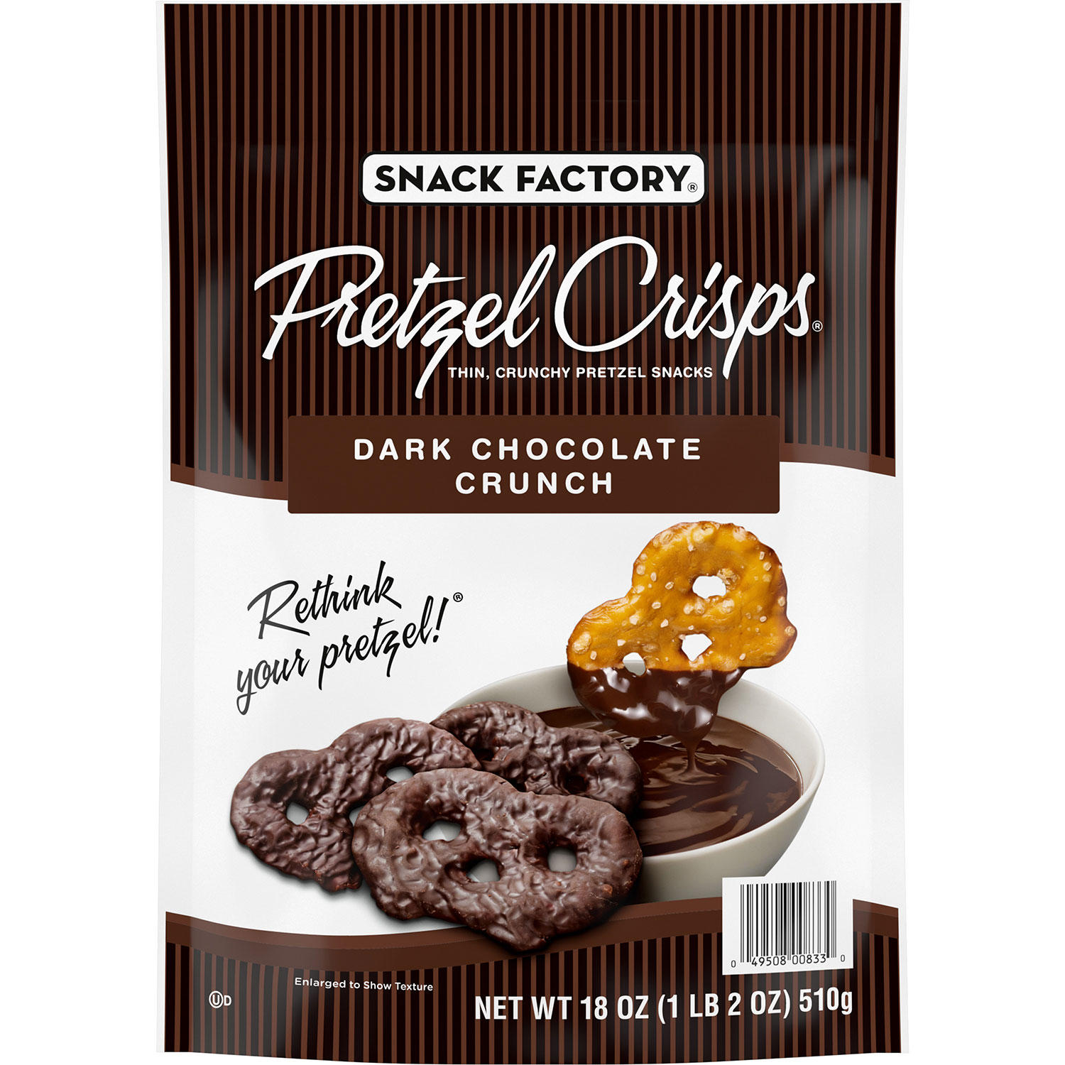 Snack Factory Pretzel Crisps, Dark Chocolate Crunch (18 oz.)