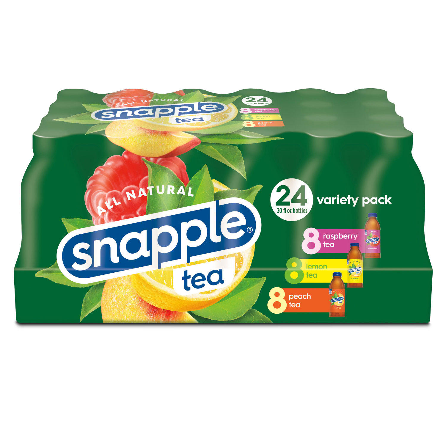Snapple Tea Variety Pack (20  fl. oz. bottles, 24 pk.)